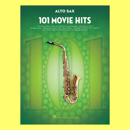 101 Movie Hits For Alto Saxophone Book