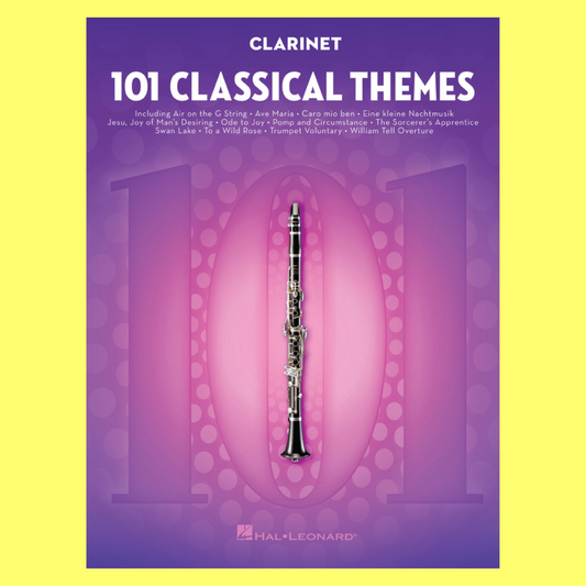 101 Classical Themes For Clarinet Book