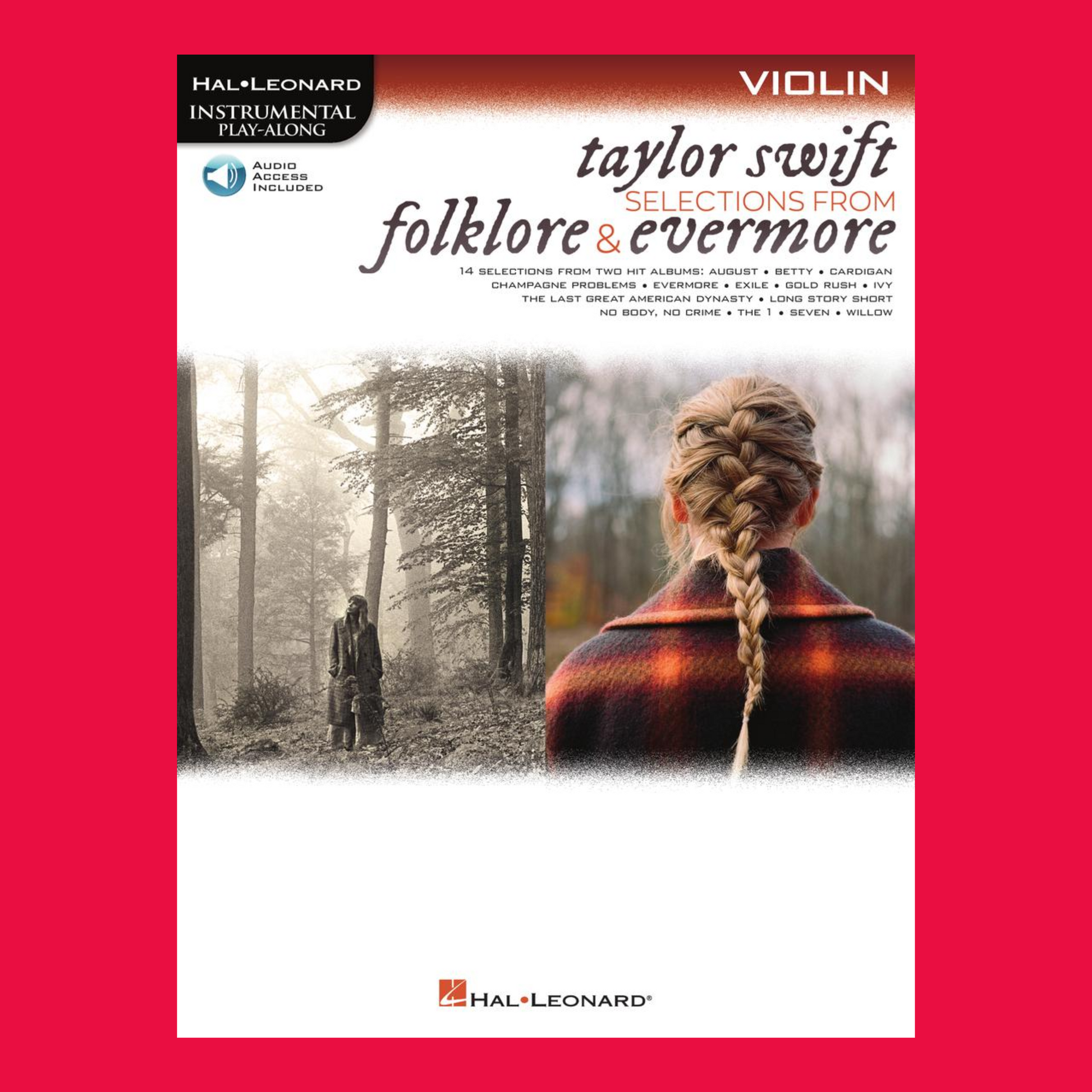 Taylor Swift - Folklore & Evermore Violin Play Along Book/Ola