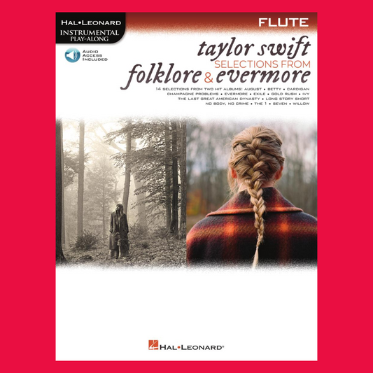 Taylor Swift - Folklore & Evermore Flute Play Along Book/Ola