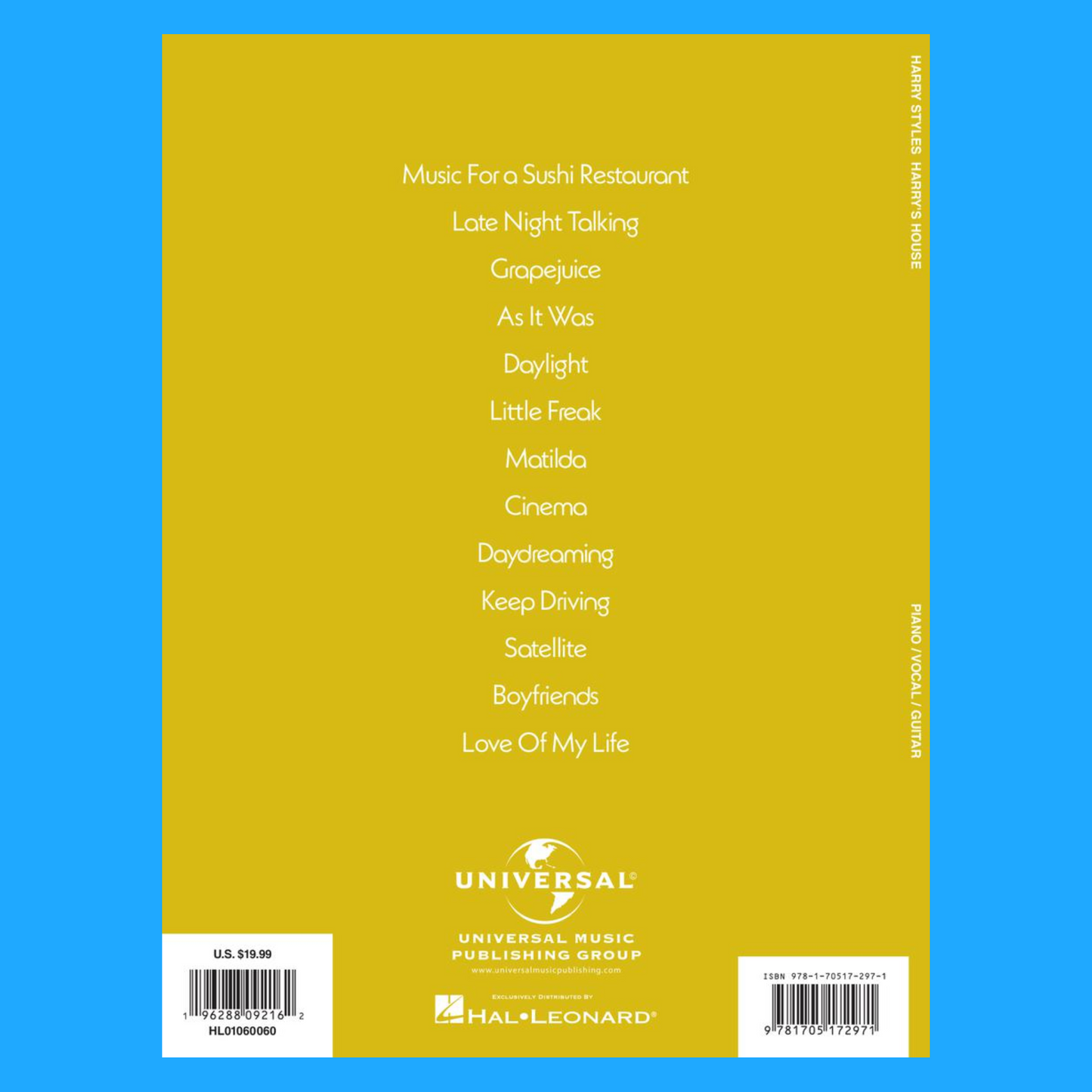 Harry Styles - Harrys House PVG Songbook