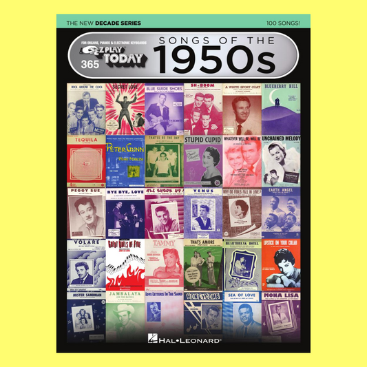 100 Hits Songs Of 1950's - New Decade Series Ez Play Piano Book