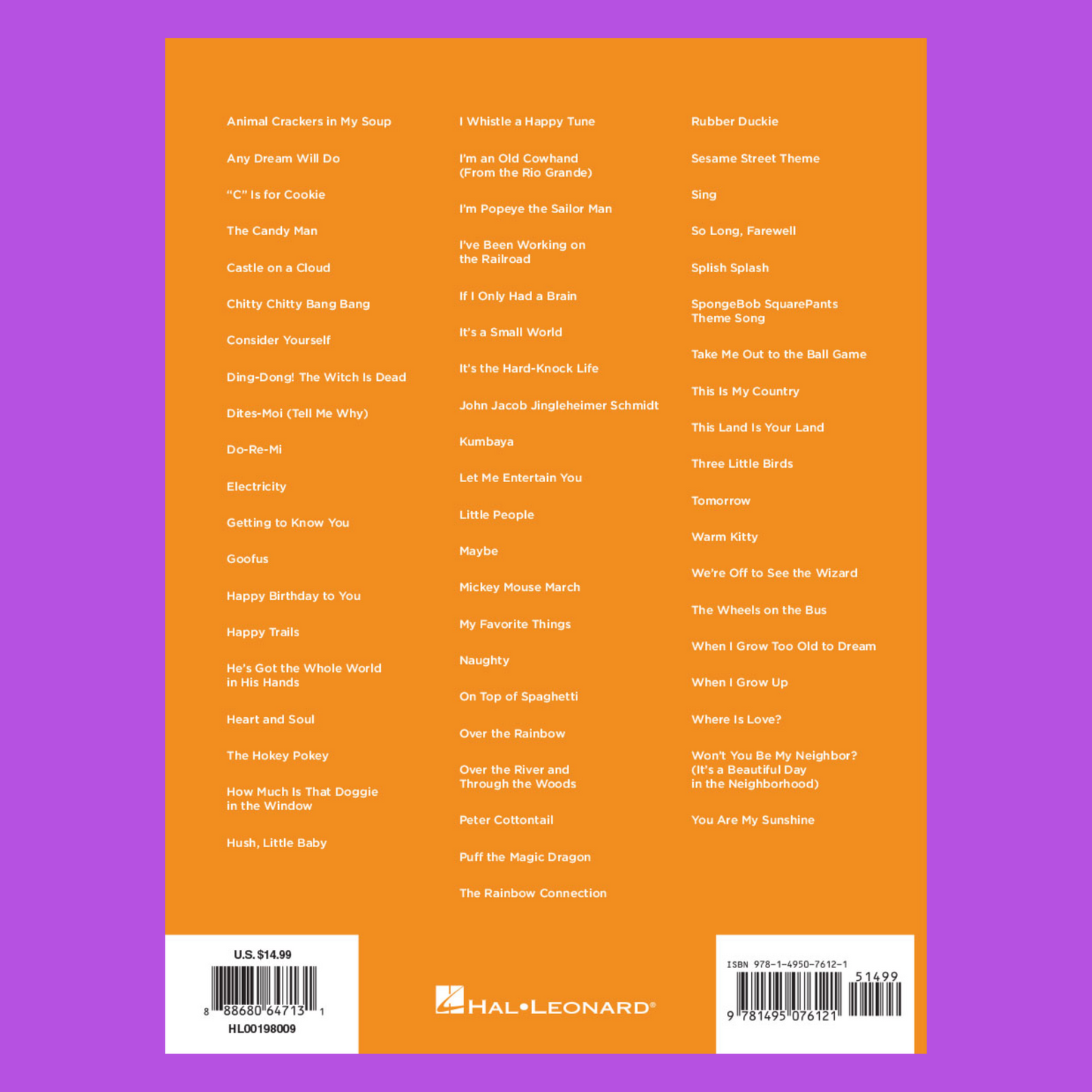 Kid's Songs Super Easy Piano Songbook