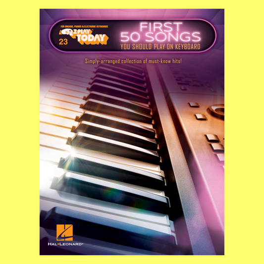 First 50 Songs To Play On Keyboard - Ez Play Piano Volume 23 Songbook