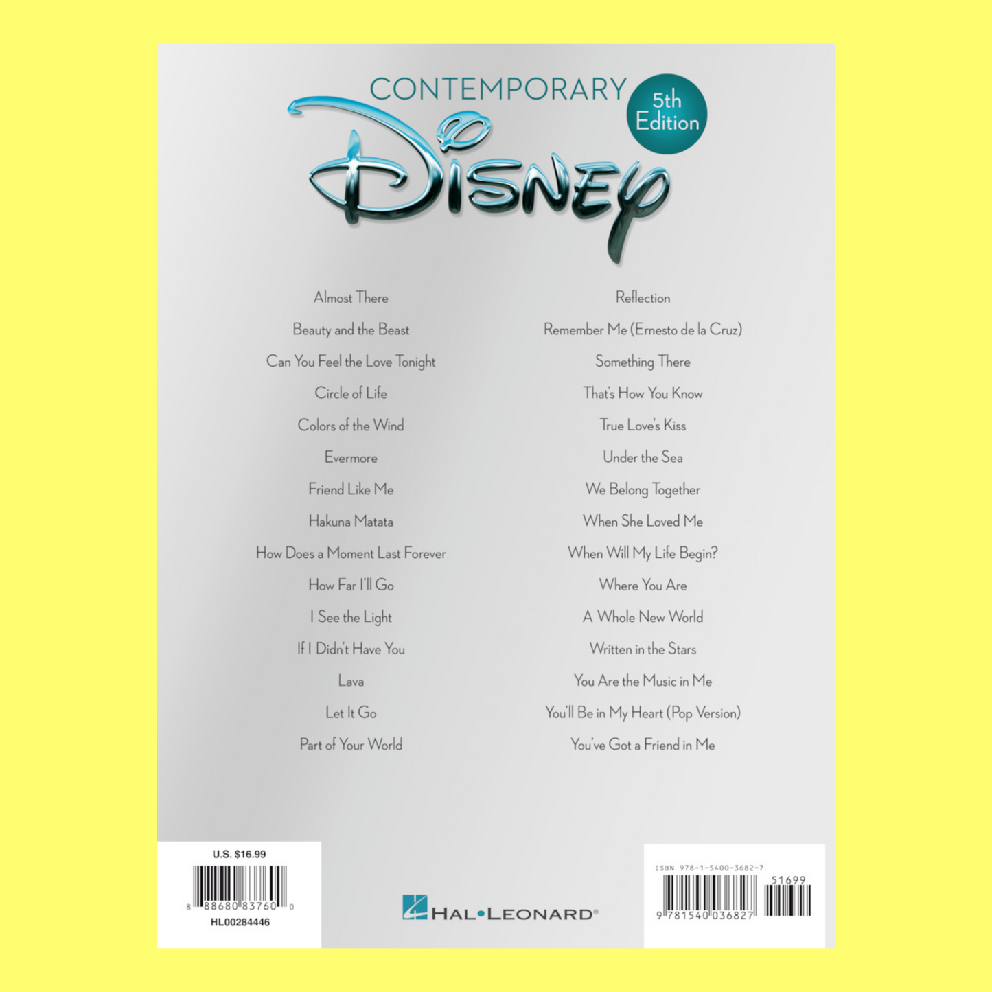 Contemporary Disney - Ez Play Piano Volume 3 Book (5th Edition)