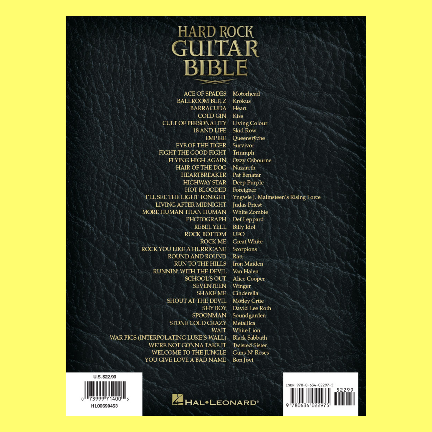 Hard Rock Guitar Bible Book (2nd Edition)