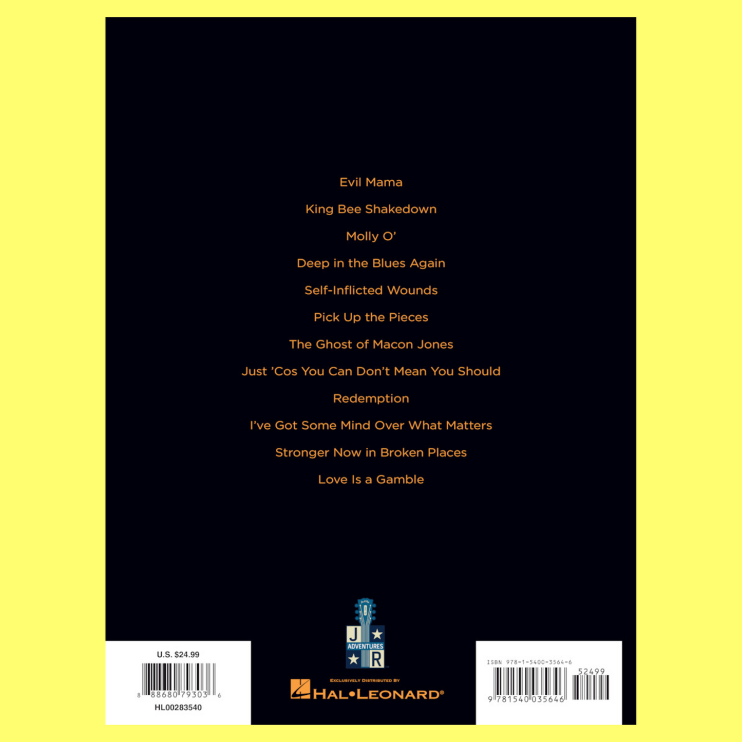 Joe Bonamassa - Redemption Guitar Tab Book