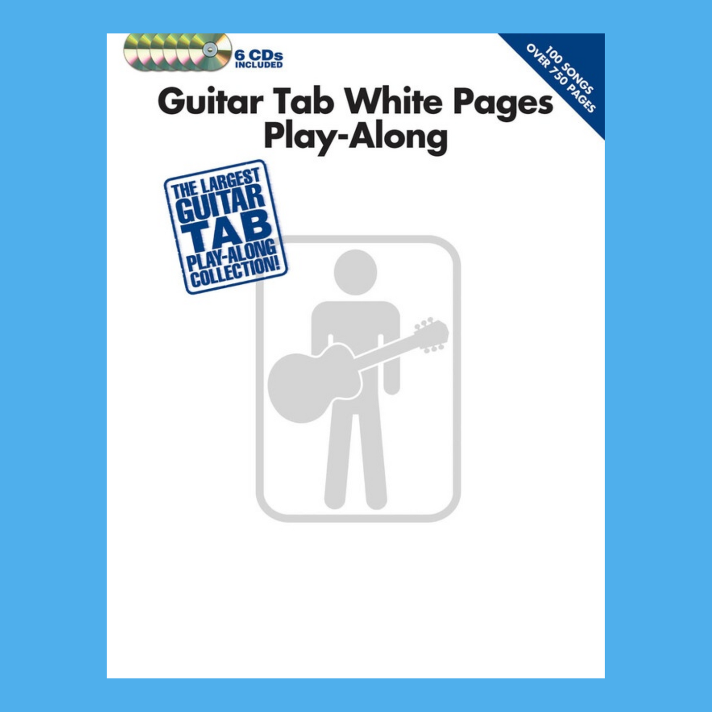 Guitar Tab White Pages Play Along Book and 6 Cd's