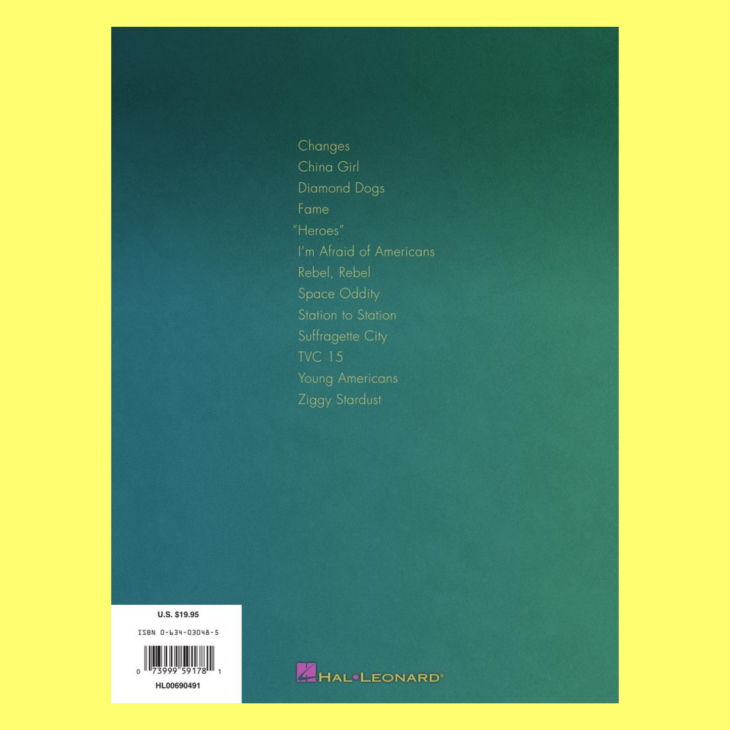 Best Of David Bowie - Guitar Tab Book