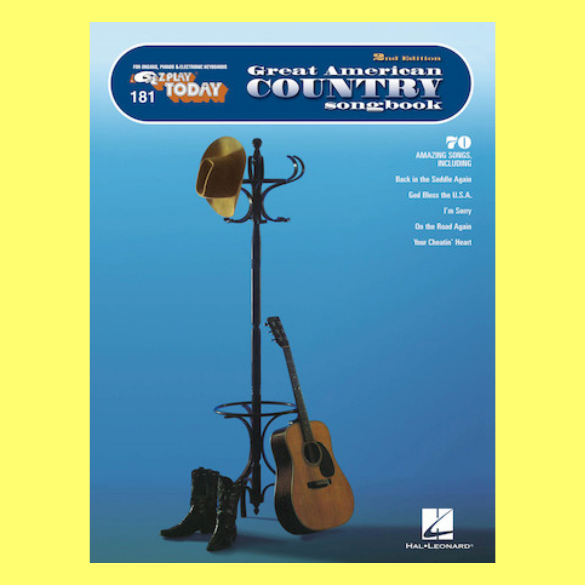 Great American Country Songbook - EZ Play Piano Volume 181 (2nd Edition)