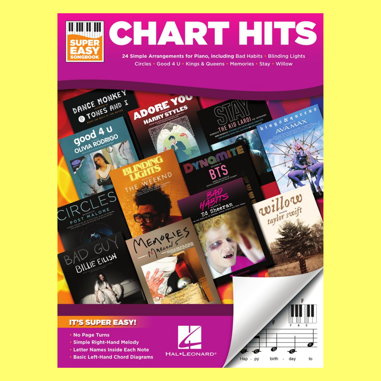 Chart Hits - Super Easy Piano Songbook