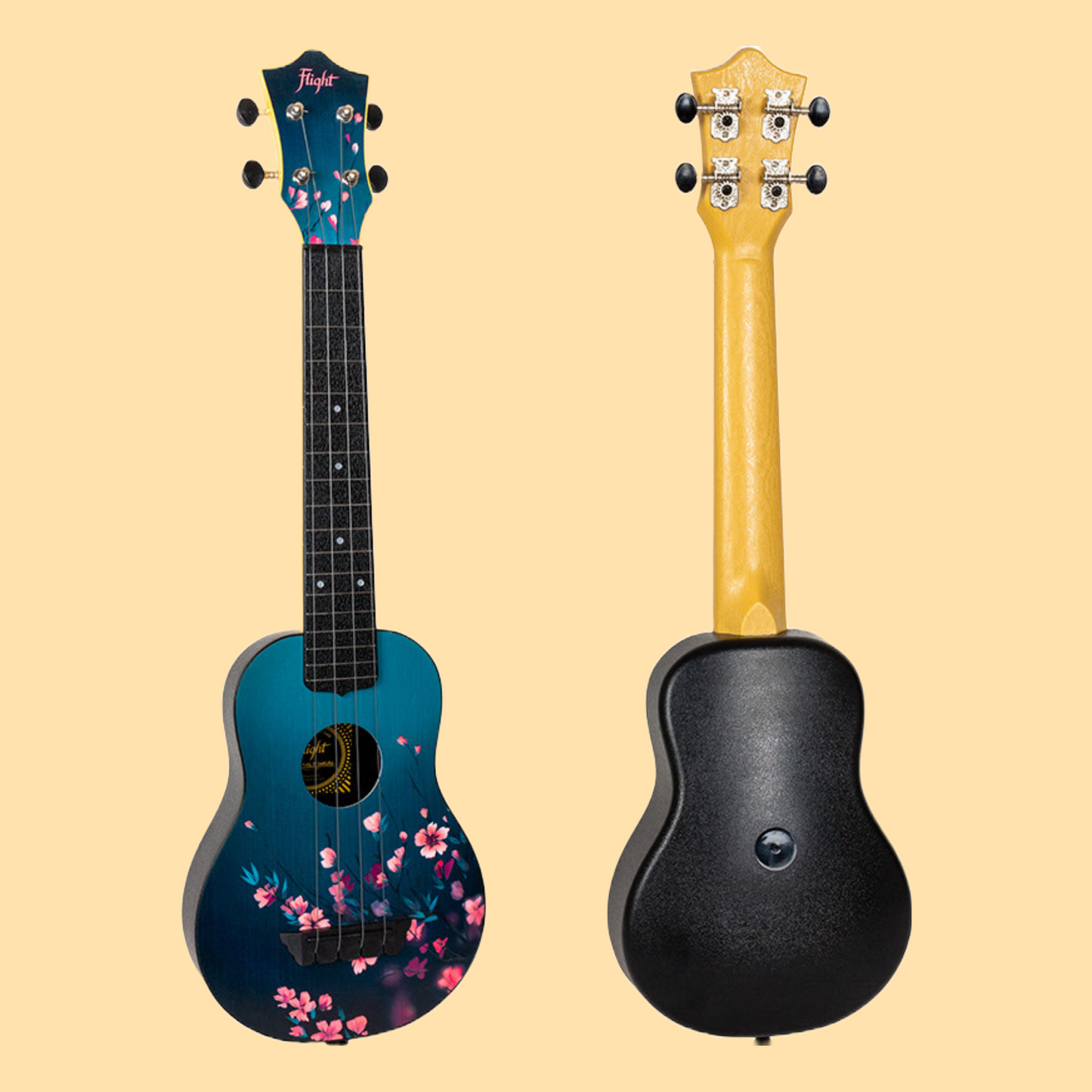Flight TUSL-32 Sakura ABS Cherry Blossom Travel Concert Soprano Ukulele with Gig Bag