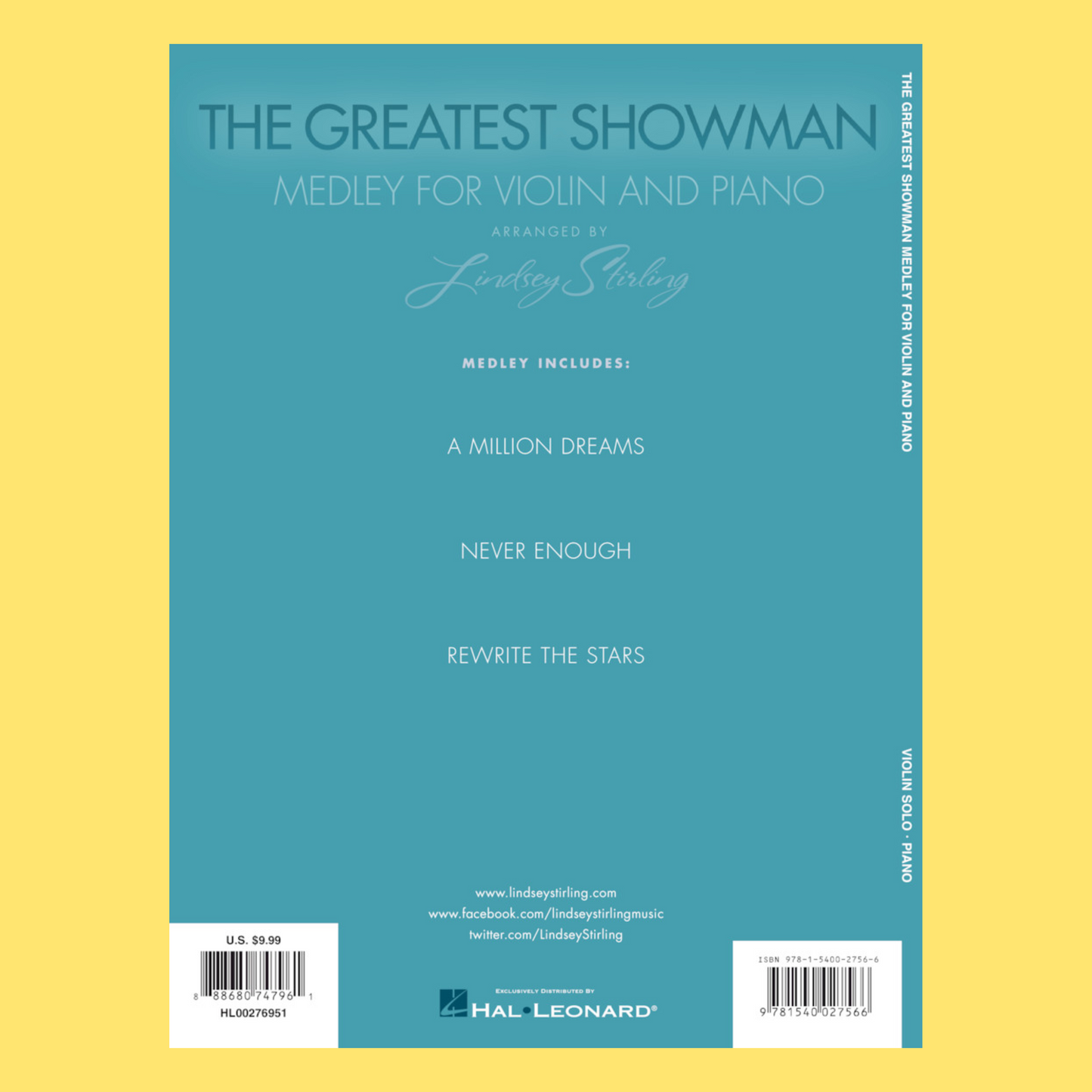 The Greatest Showman - Medley for Violin and Piano Songbook