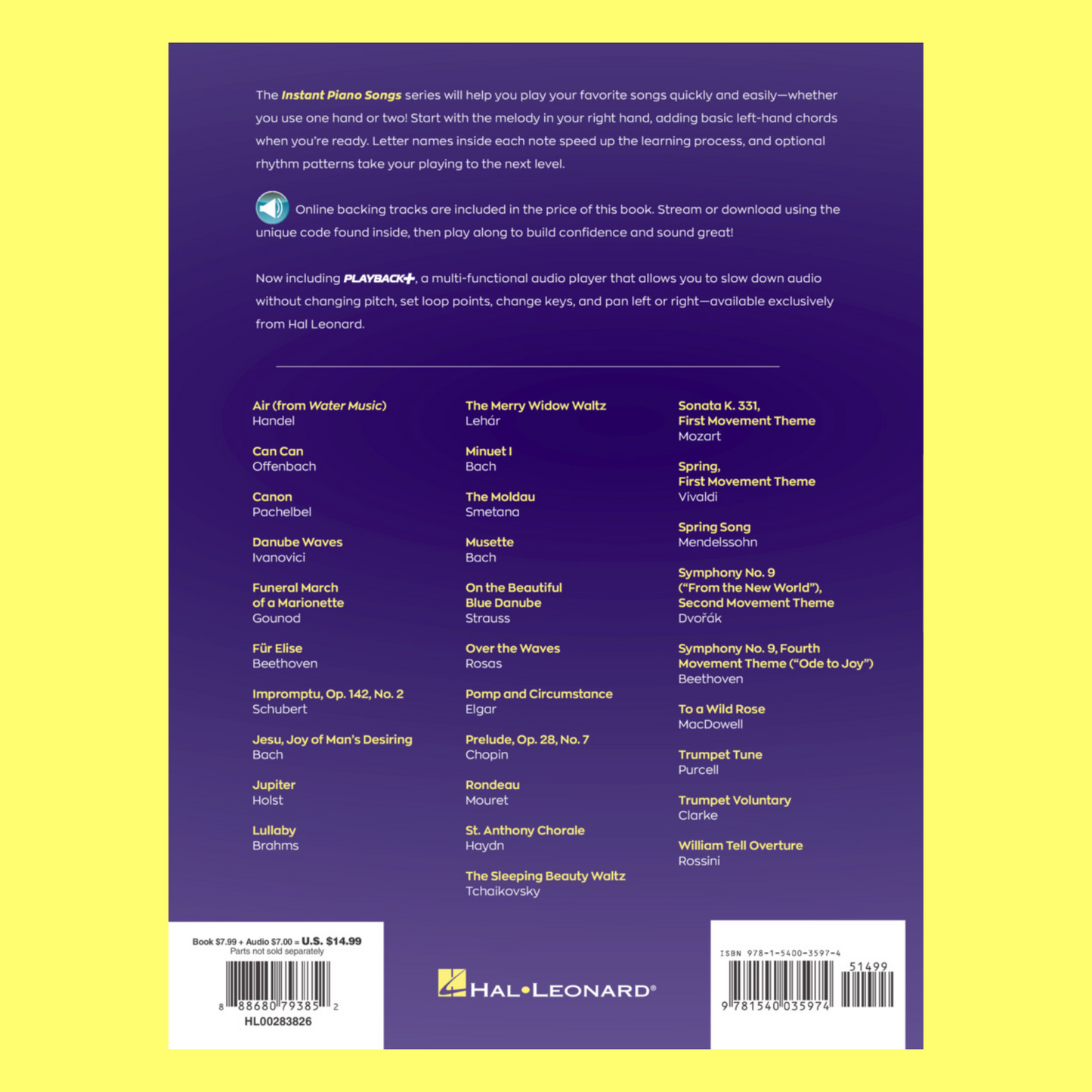 Classical Themes - Instant Piano Songs Bk/Ola
