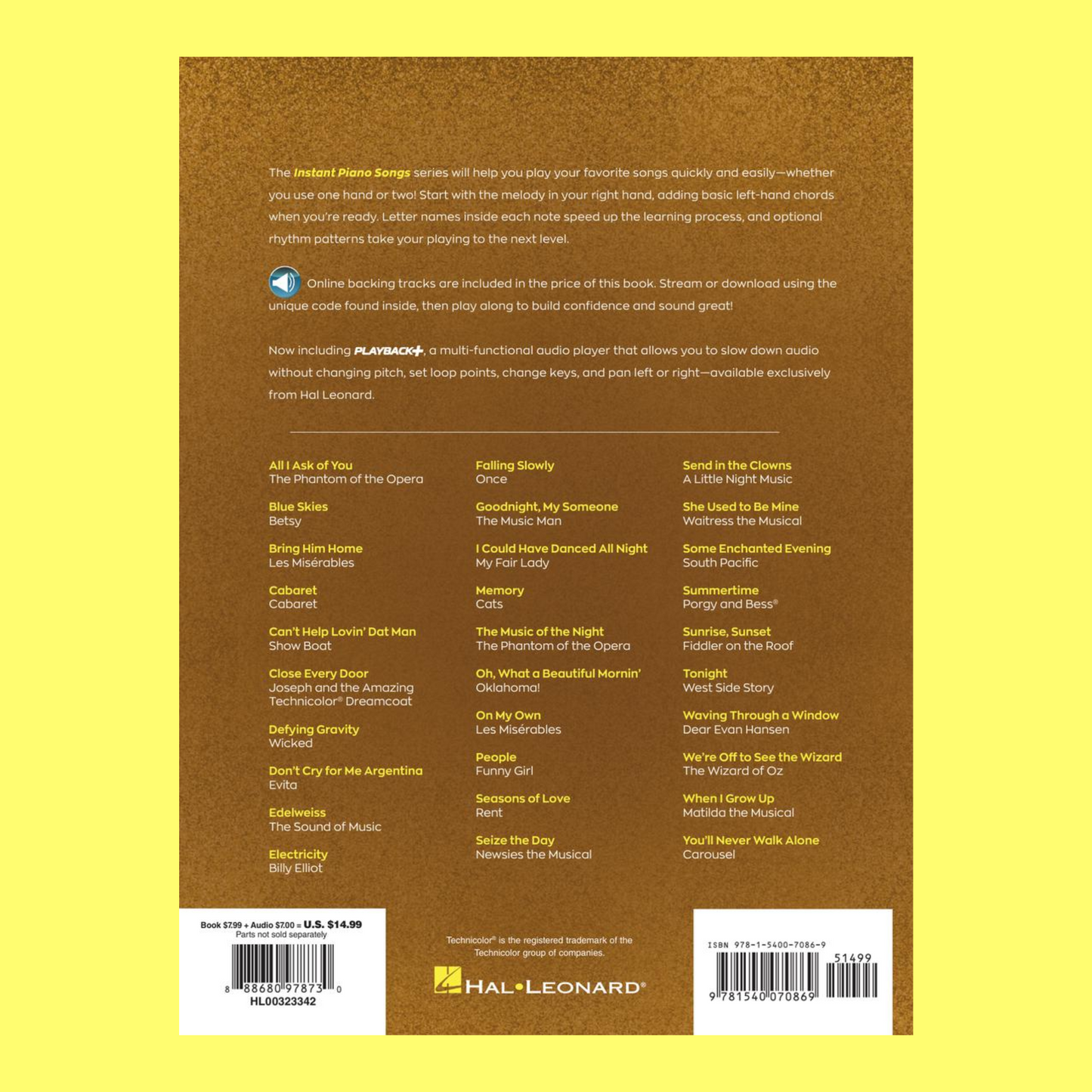 Broadways Best - Instant Piano Songs Book/Ola