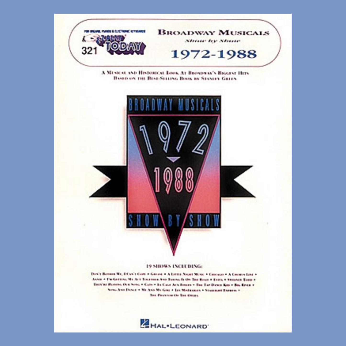 Broadway Musicals Show by Show (1972-1988) - EZ Play Piano Volume 321 Book