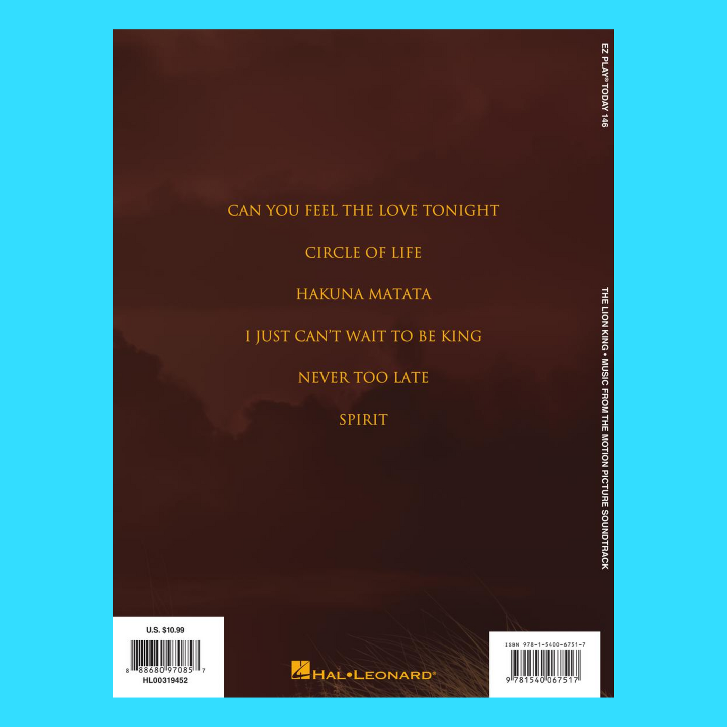 The Lion King (2019) - Ez Play Piano Volume 146 Songbook