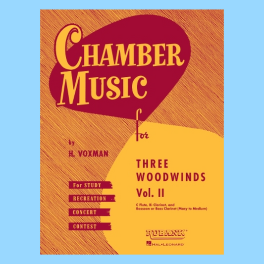 Chamber Music For 3 Woodwind - Volume 2 Book (Flute/Bassoon/Clarinet)