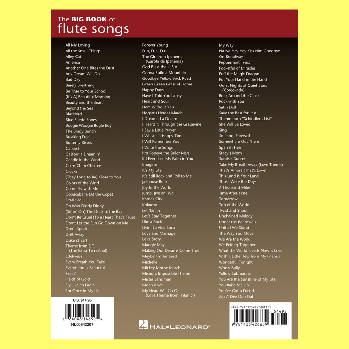 The Big Book Of Flute Songs (130 Popular Solos)