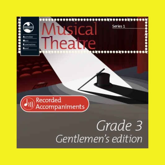 AMEB Musical Theatre Series 1 - Grade 3 Gentlemen's Recorded Accompaniments Cd