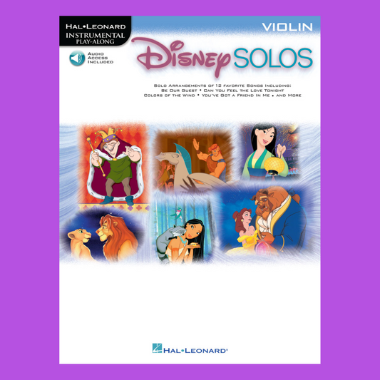 Disney Solos - Violin Play Along Book/Ola