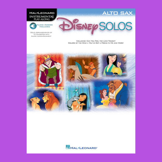 Disney Solos - Alto Saxophone Play Along Book/Ola