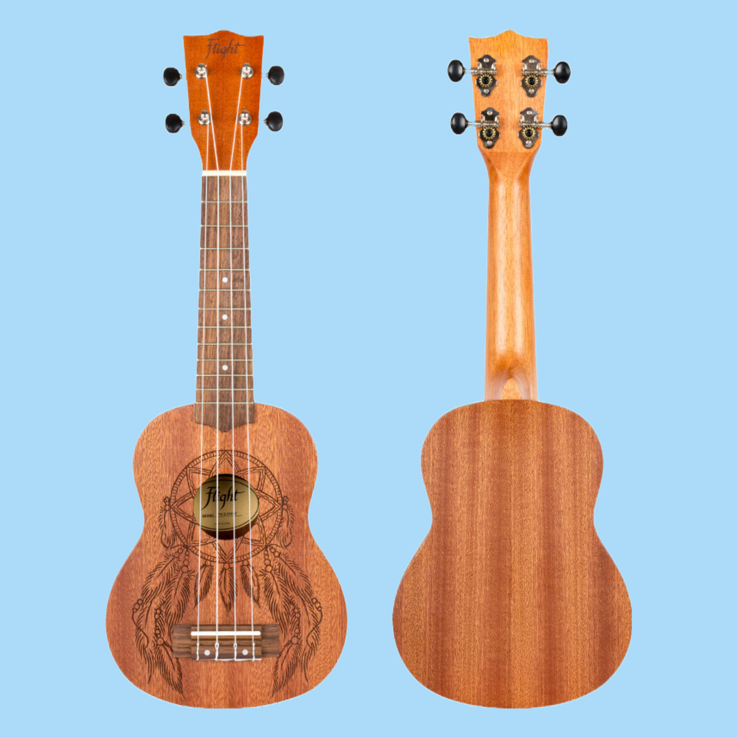 Flight - Dreamcatcher Soprano Ukulele With Padded Gig Bag