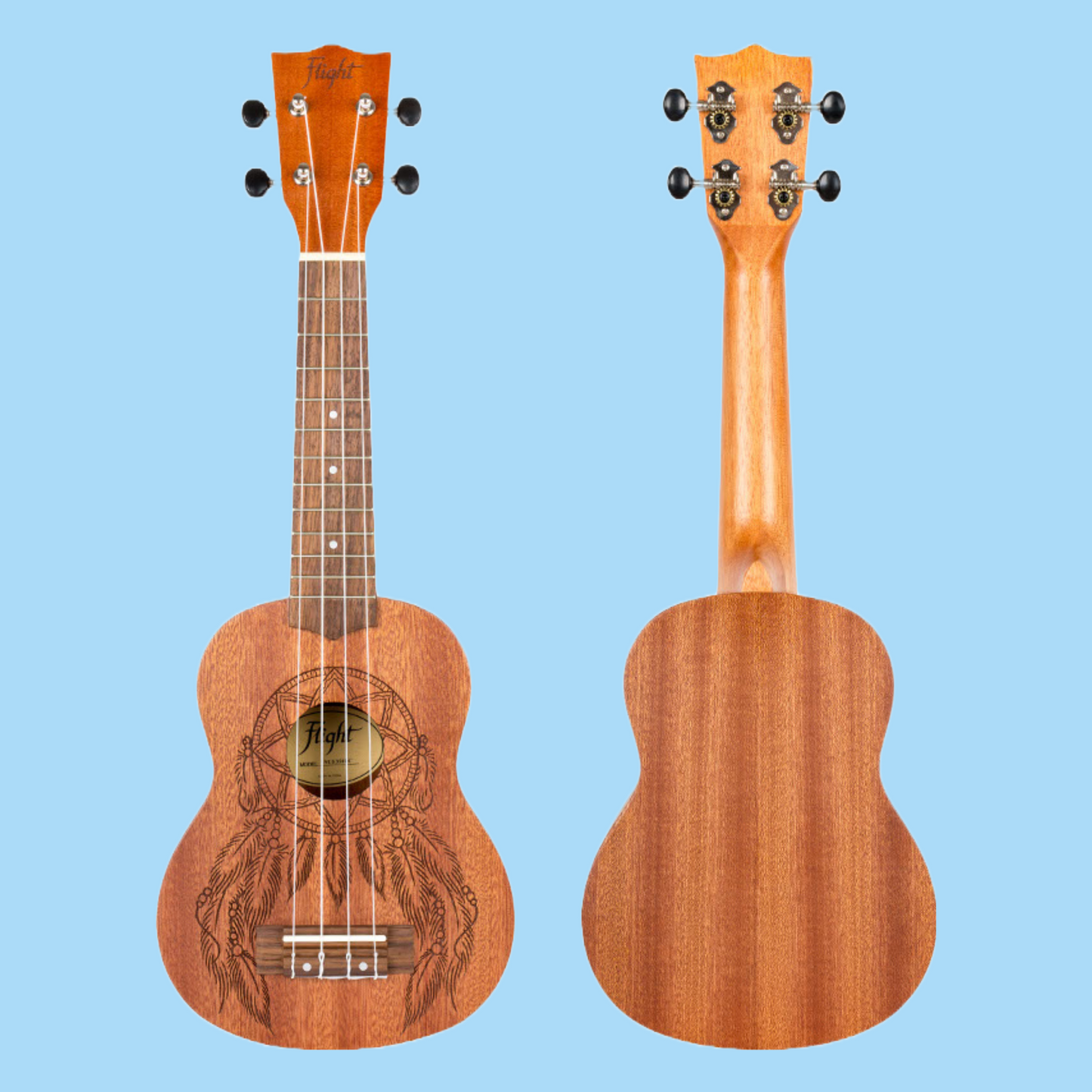 Flight - Dreamcatcher Soprano Ukulele With Gig Bag - 10 Ukuleles (Student Ukulele Pack )