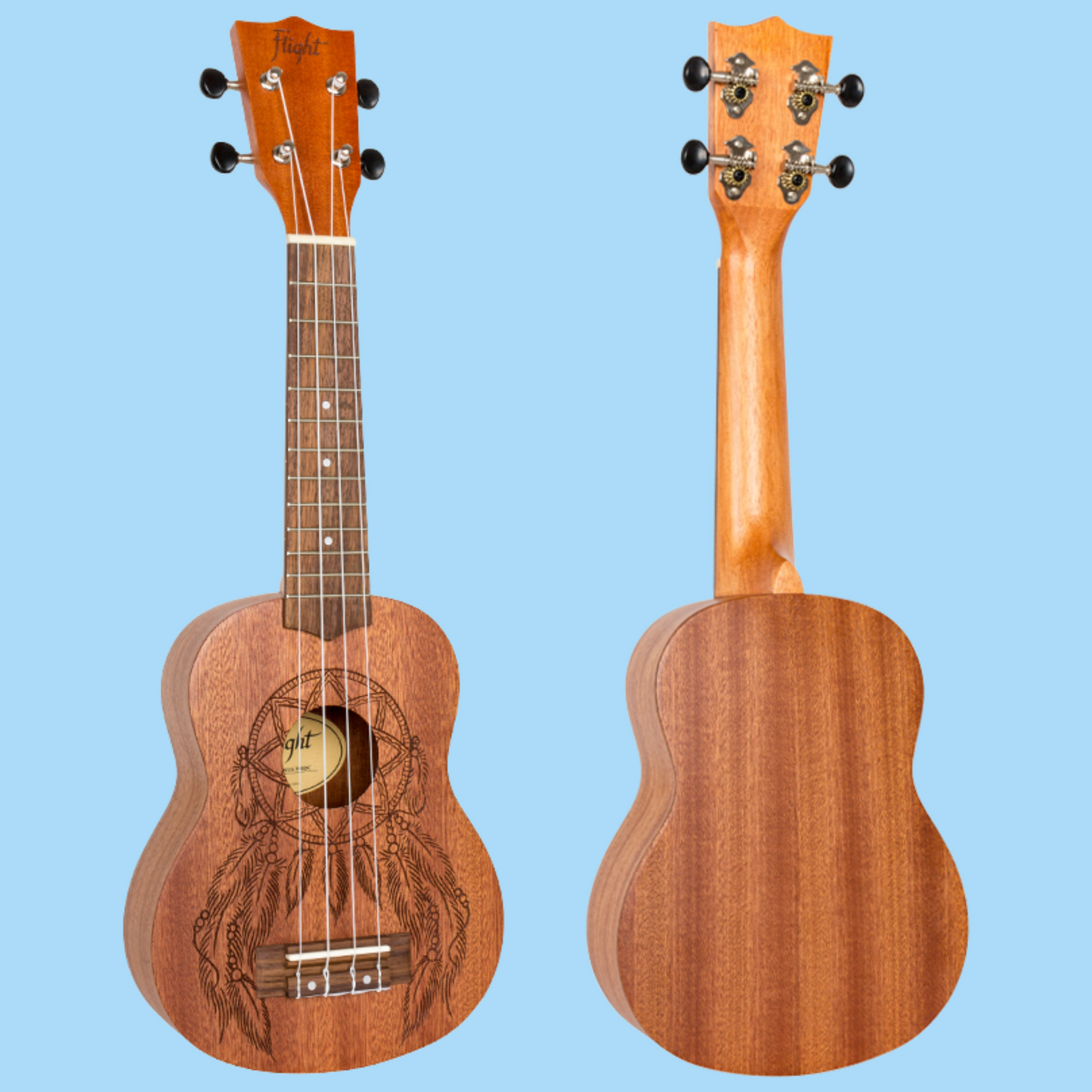 Flight - Dreamcatcher Soprano Ukulele With Padded Gig Bag