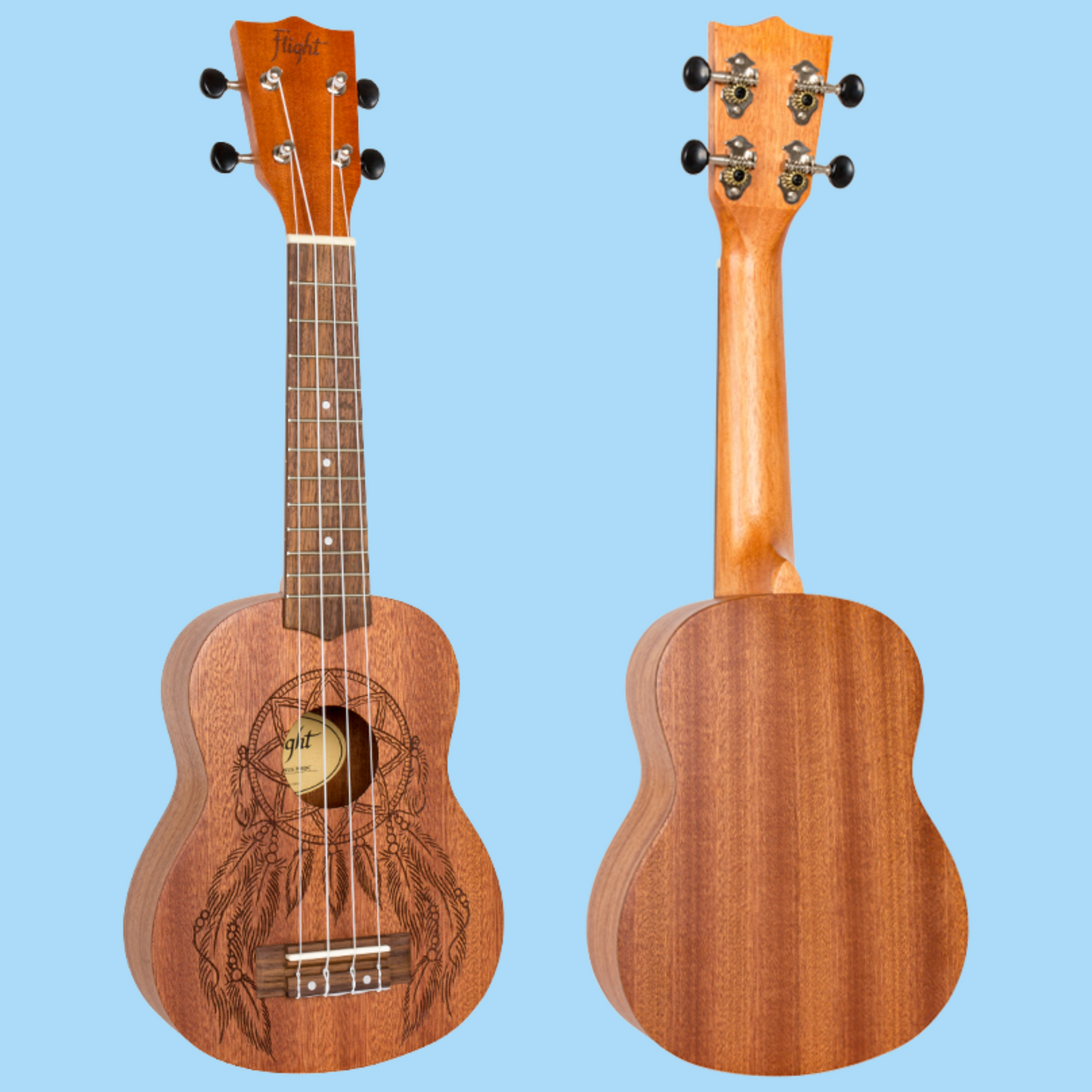 Flight - Dreamcatcher Soprano Ukulele With Gig Bag - 10 Ukuleles (Student Ukulele Pack )