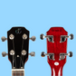 Flight - Pioneer Solid Body Cherry Red Electric Ukulele with Deluxe Padded Gig Bag