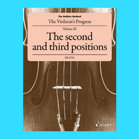 The Doflein Method Volume 3 - Second And Third Positions Violin Book