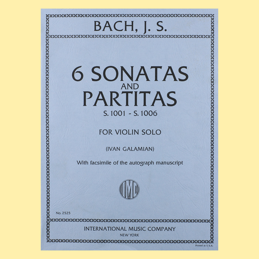 J.S Bach - 6 Sonatas & Partitas Violin Book