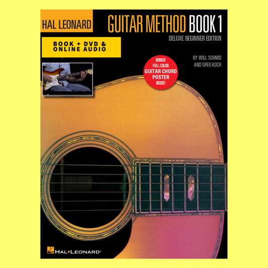 Hal Leonard Guitar Method - Book 1 (Deluxe Beginner Pack - Book/Audio/Dvd/Poster)