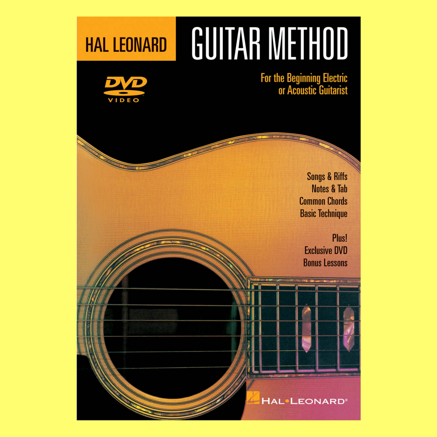 Hal Leonard Guitar Method -  For Beginner Electric or Acoustic Guitarist Dvd