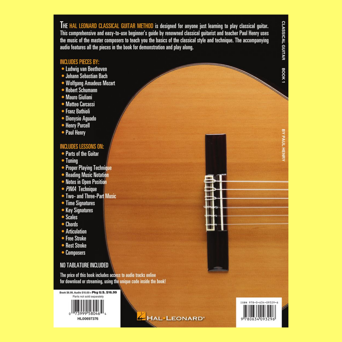 Hal Leonard Guitar Method - Classical Guitar Book 1 (Book/Ola)