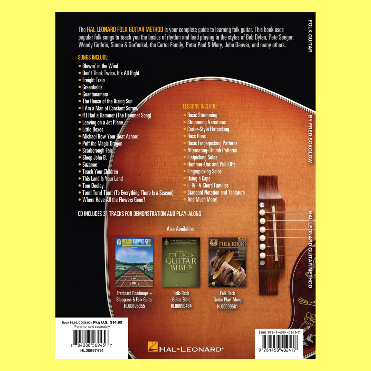 Hal Leonard Guitar Method - Folk Guitar Book (Book/Ola)