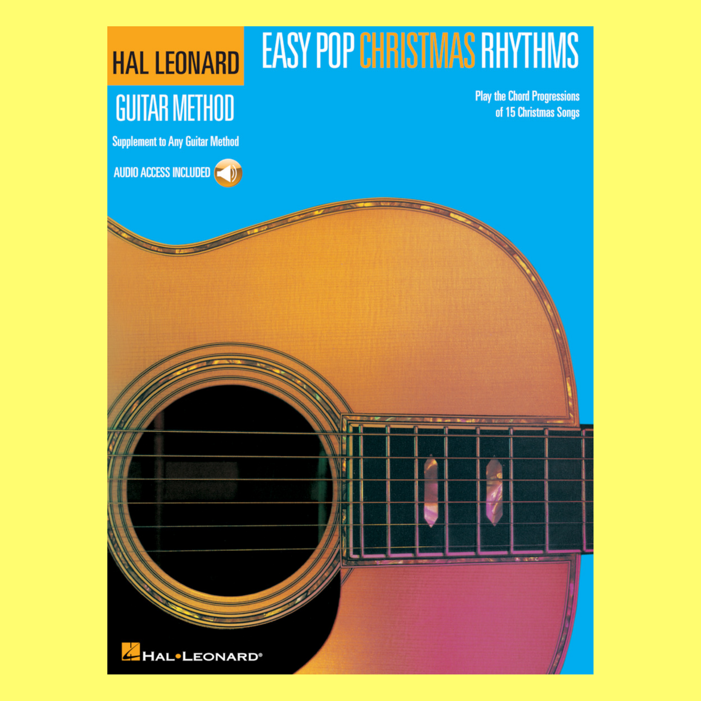 Hal Leonard Guitar Method - Easy Pop Christmas Rhythms Book (Book/Ola)