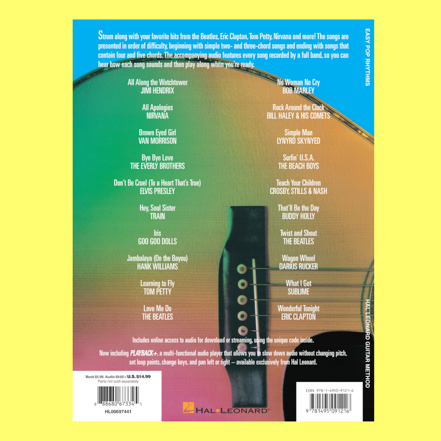 Hal Leonard Guitar Method - Easy Pop Rhythms Book (Book/Ola)