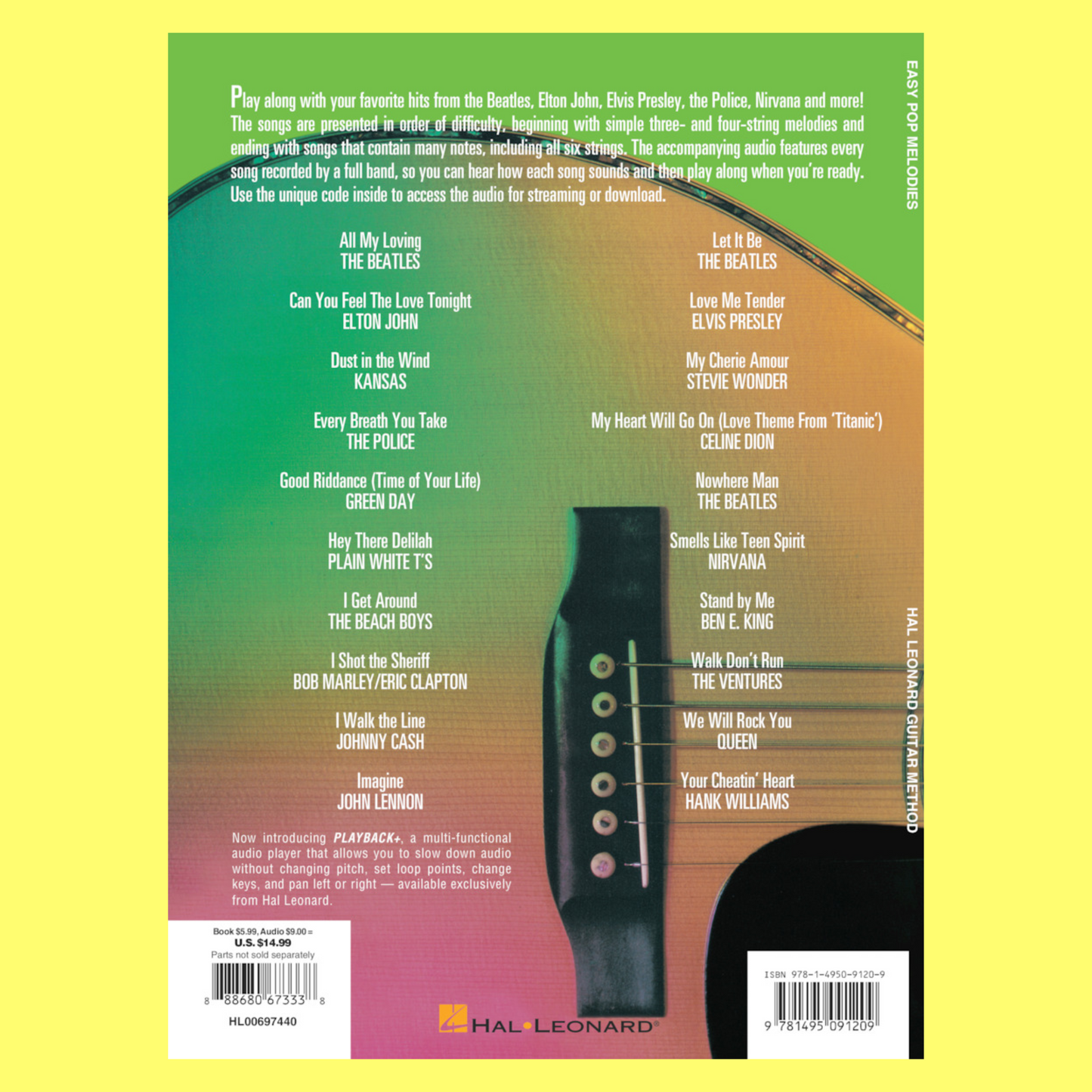 Hal Leonard Guitar Method - Easy Pop Melodies Book 3rd Edition (Book/Ola)