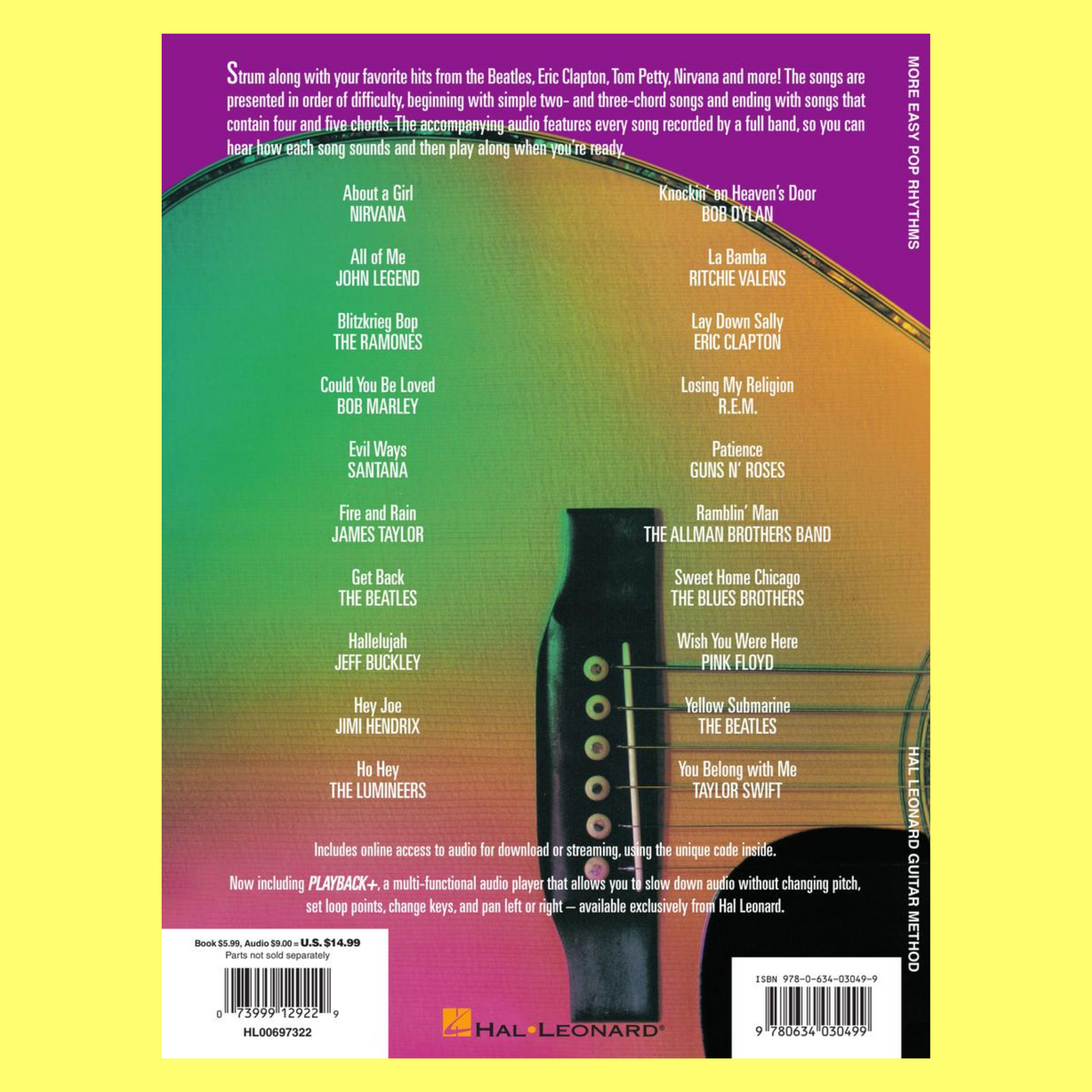 Hal Leonard Guitar Method - More Easy Pop Rhythms Book/Ola (3rd Edition)