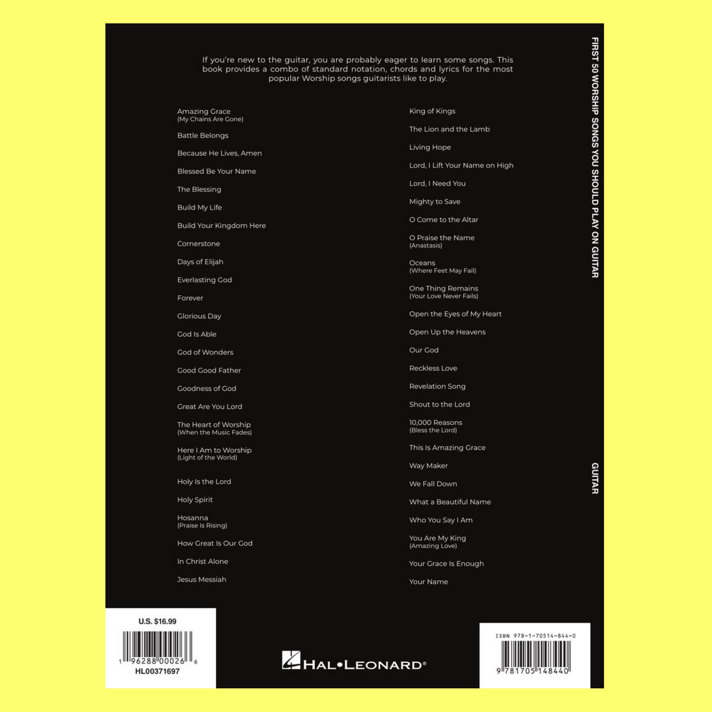 50 Worship Songs You Should Play On Guitar Songbook