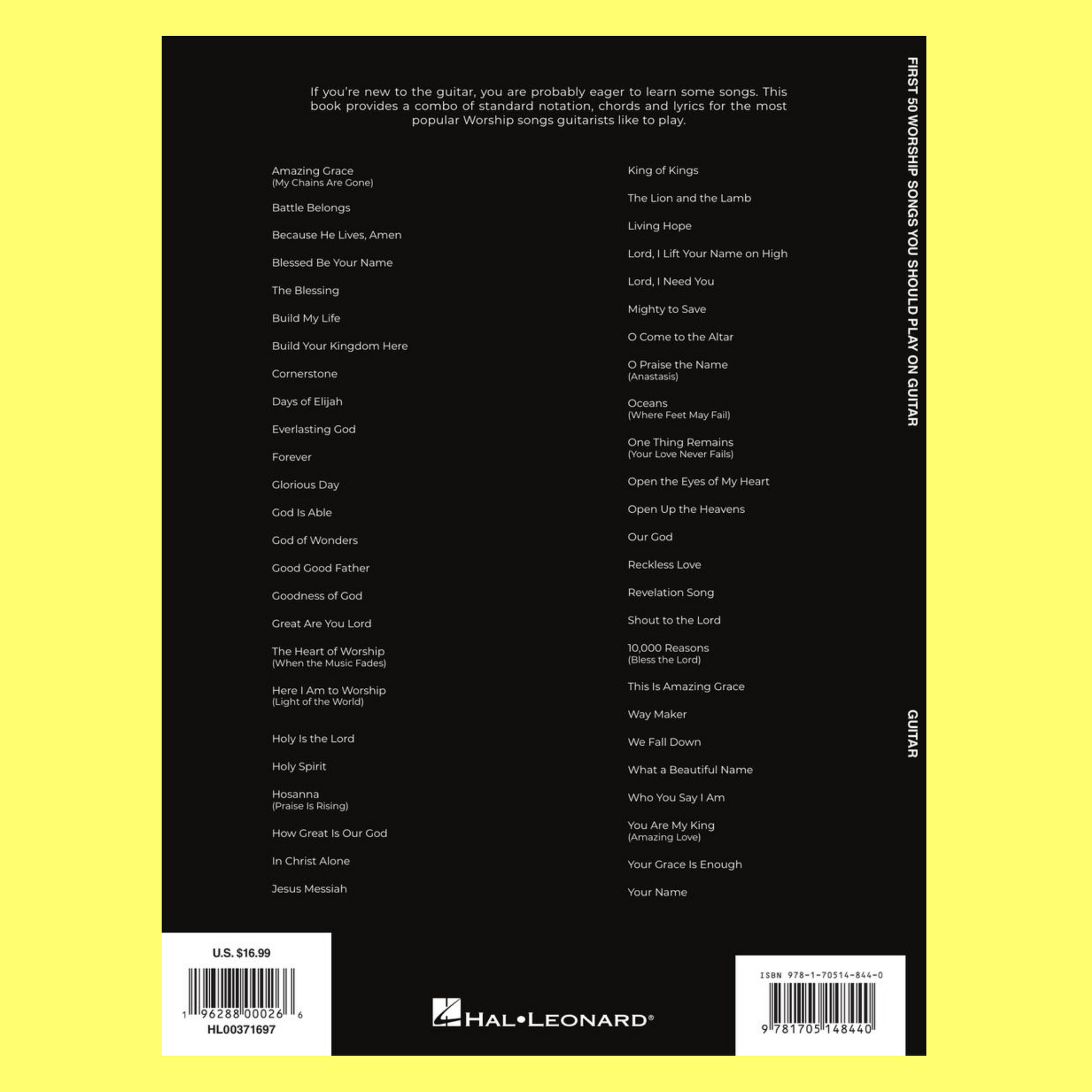 50 Worship Songs You Should Play On Guitar Songbook