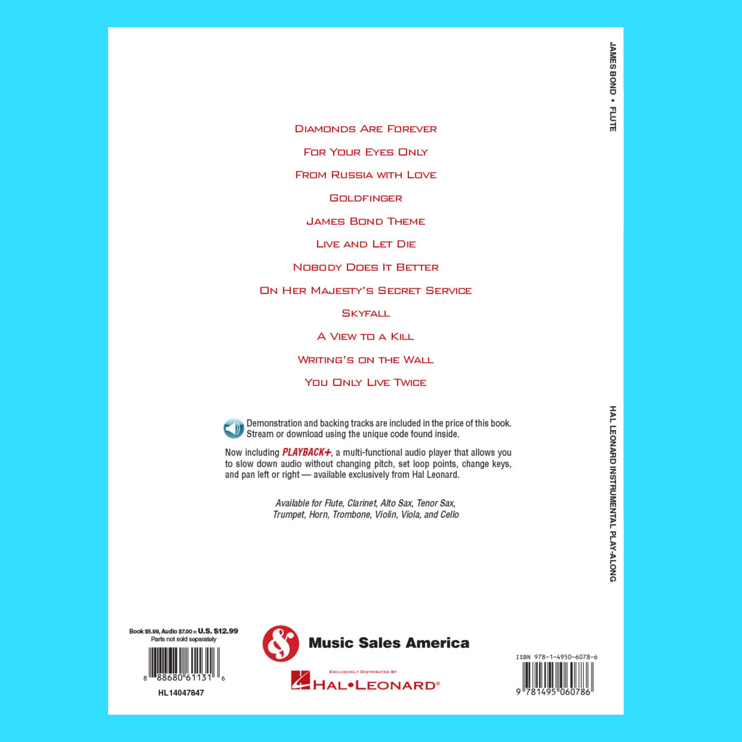 James Bond For Flute - Play Along Book/Ola