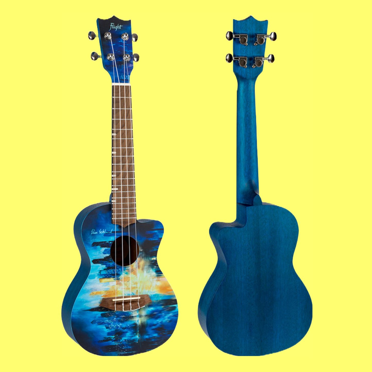 Flight Elise Ecklund Signature Concert Ukulele with Padded Gig Bag