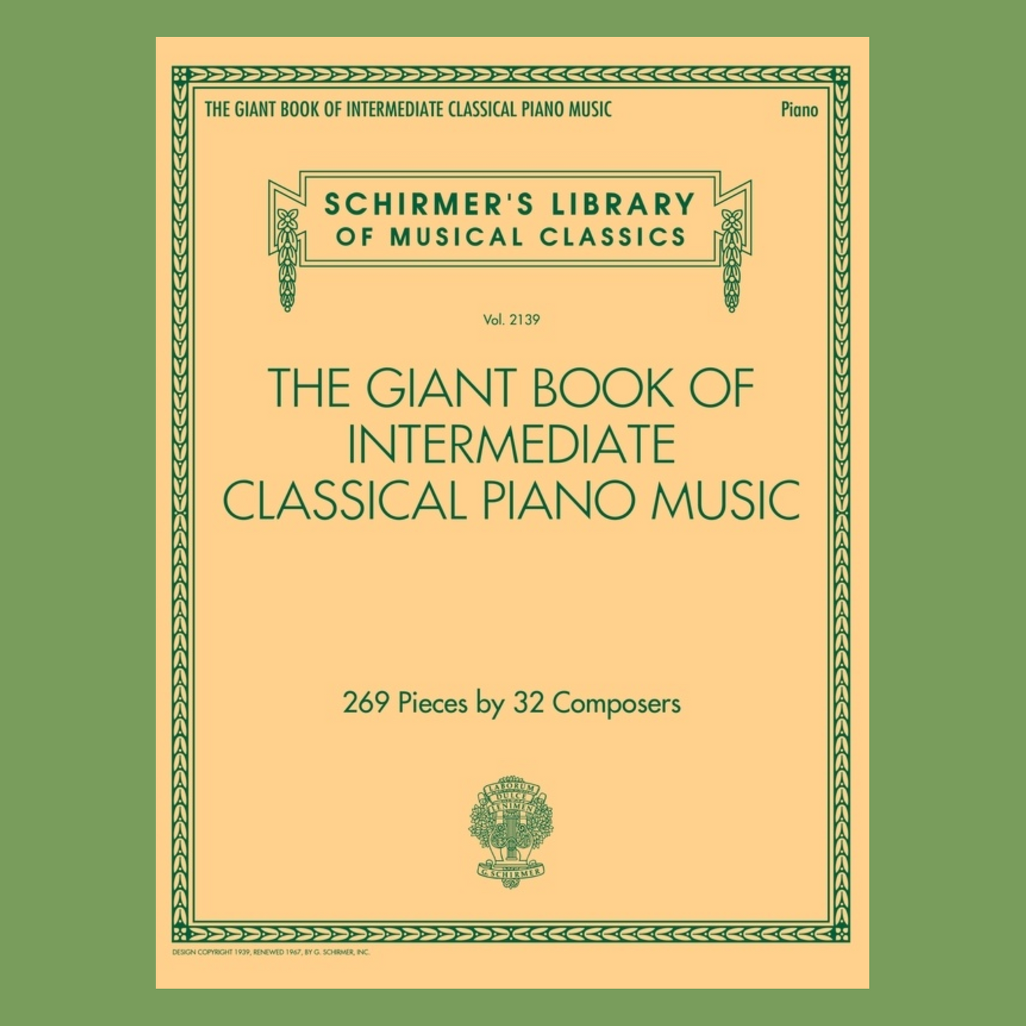 The Giant Book Of Intermediate Classical Piano Music Book (269 Pieces)