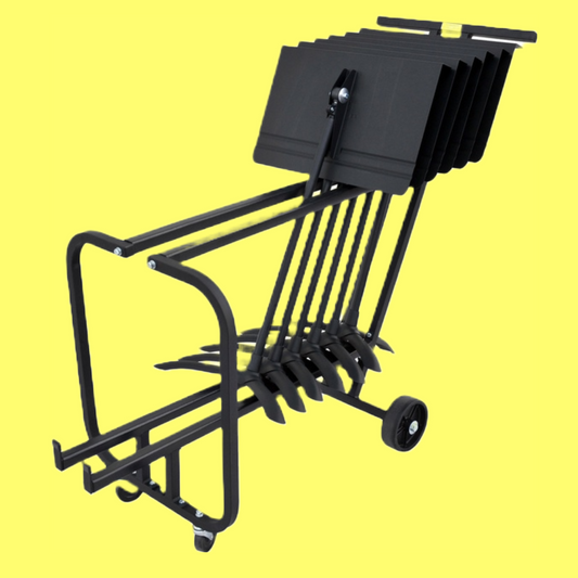 Manhasset Short Storage Cart in Black - Holds 13 Music Stands