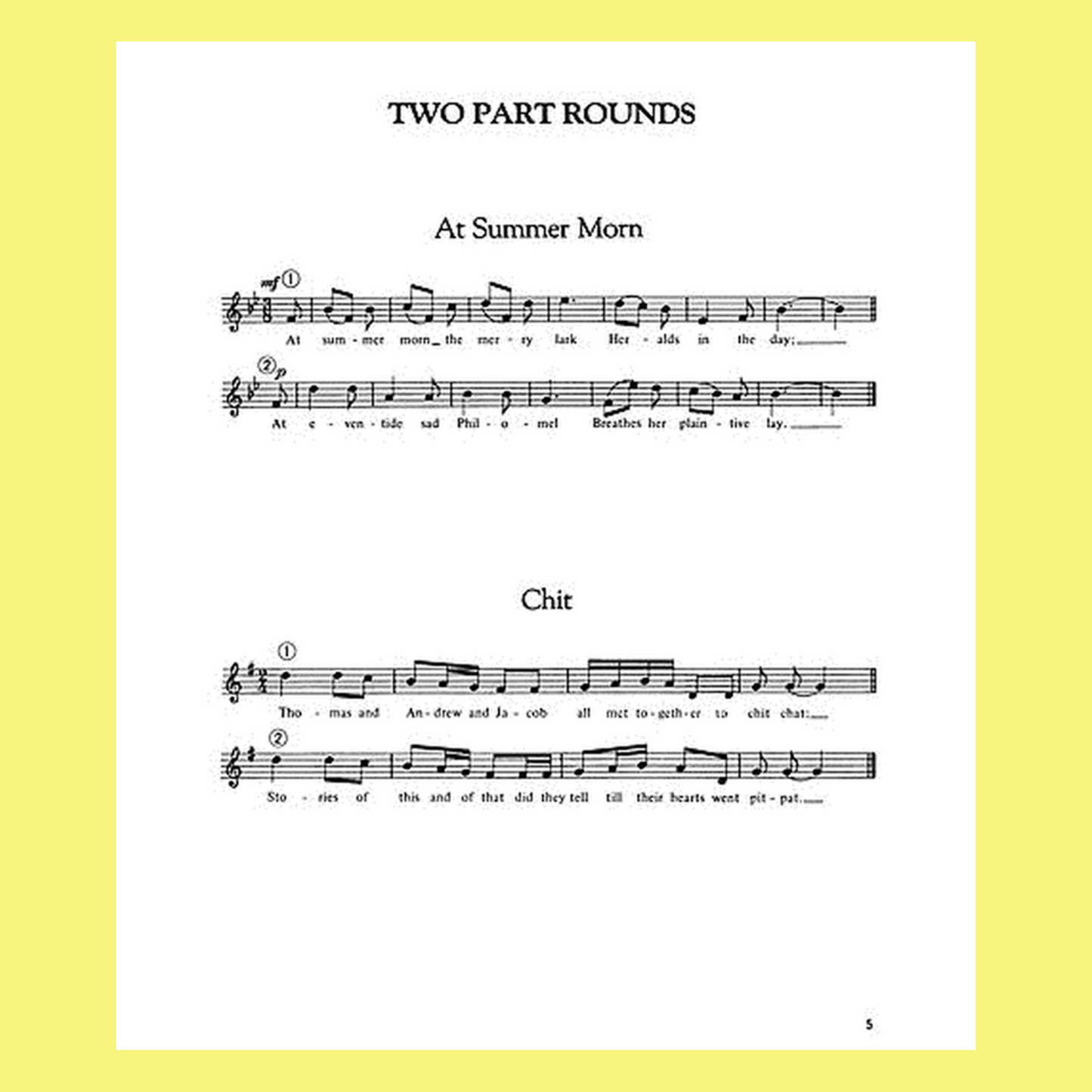 Rounds For Children Book