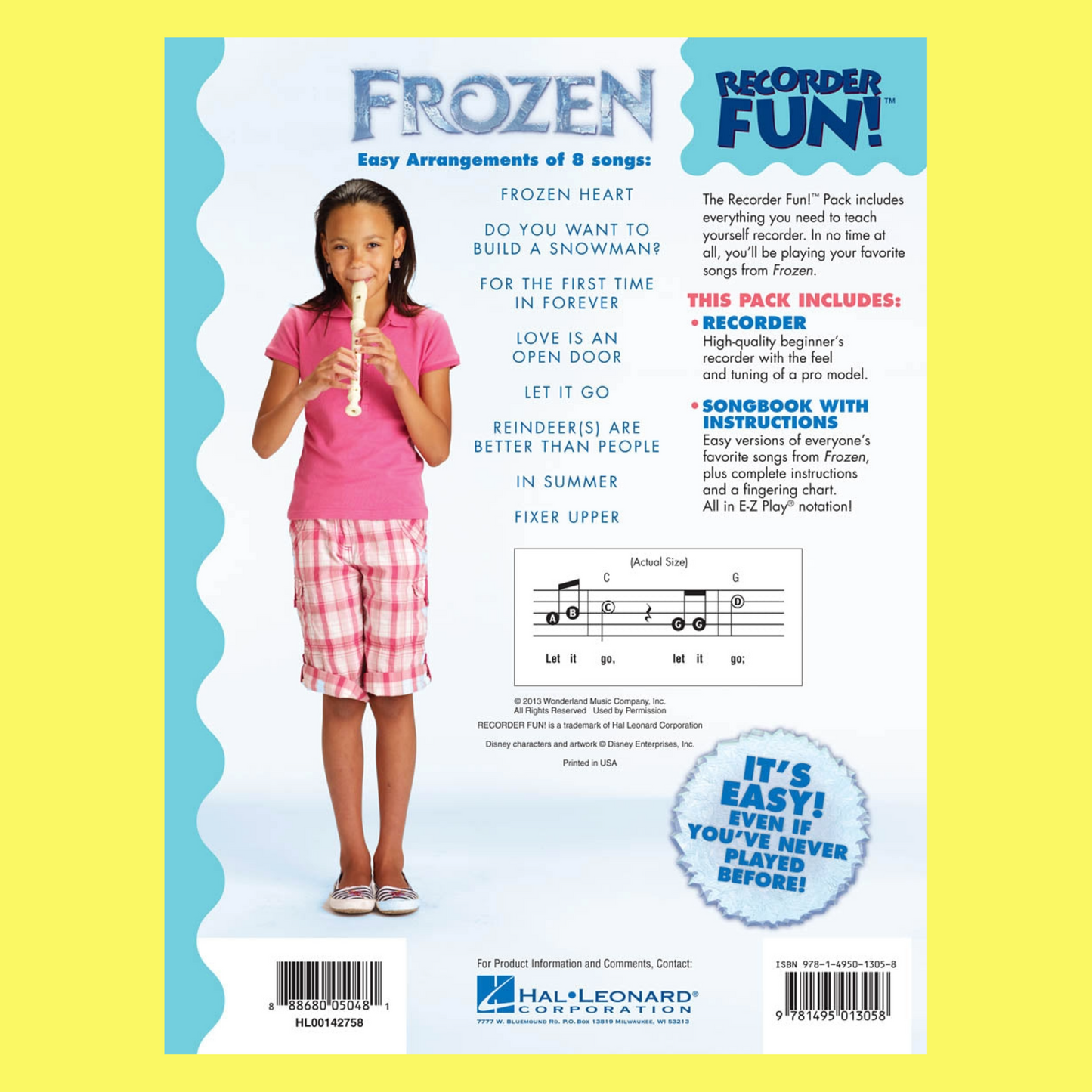 Frozen Recorder Fun - Book & Recorder Pack