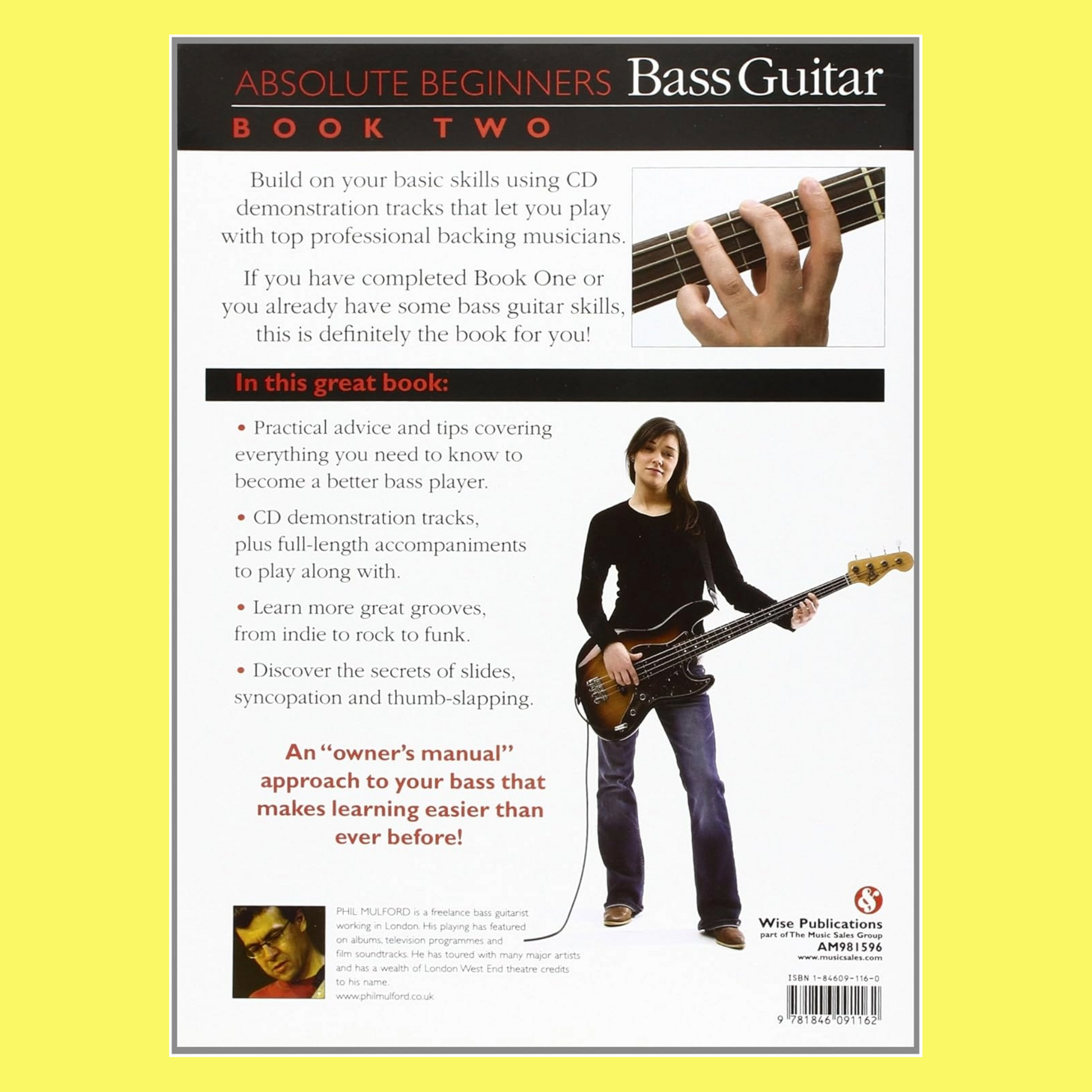 Absolute Beginners Bass Guitar Book 2 (Book/Cd)